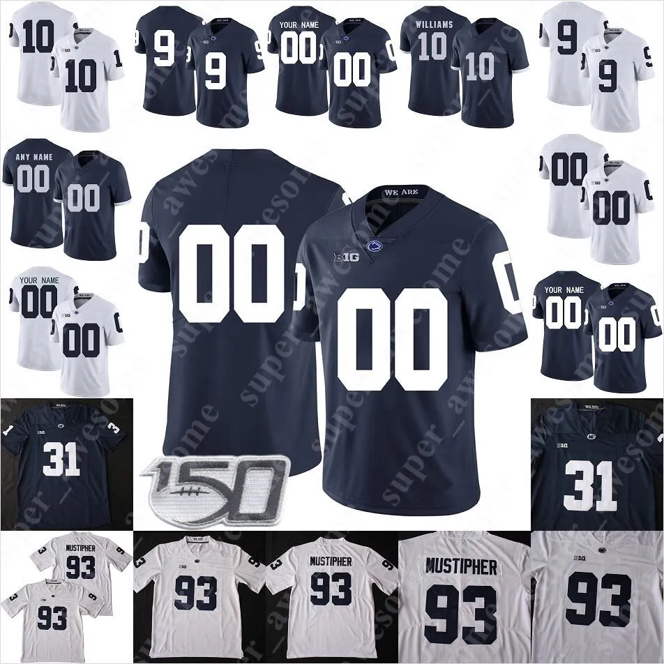 Penn State Nittany Football Jersey McDuffie Mike Reid Dan Connor Rosey Grier 81 Kyle Brady 54 Bruce Clark 42 Tozier Stefen Wisniewski