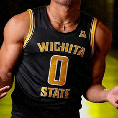 Wichita State Shockers Basketball Jerseys 2024 NCAA College Jerseys Custom GRANT SHERFIELD Fred Vanvleet JAIME ECHENIQUE WADE BURTON ETIENNE DENNIS