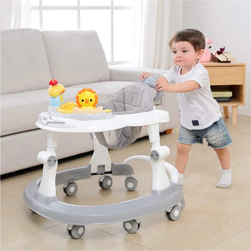 DHgate Multi functional Anti rollover Baby Walker with 6 Rotating Wheels Baby Kids Maternity