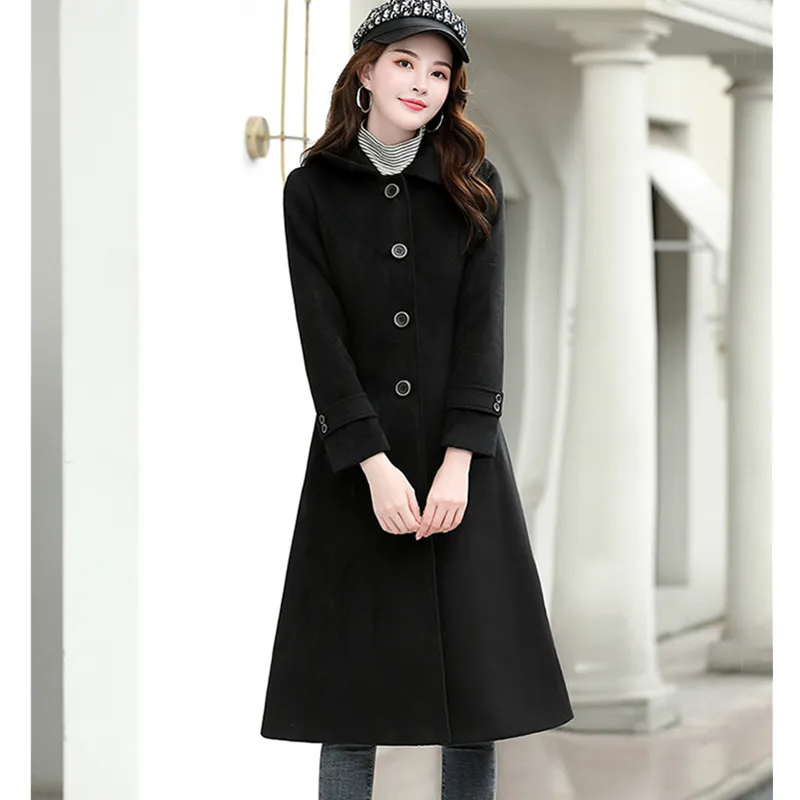 Womens Wool & Blends UYTGF Women Coats Elegant Autumn Winter Coat