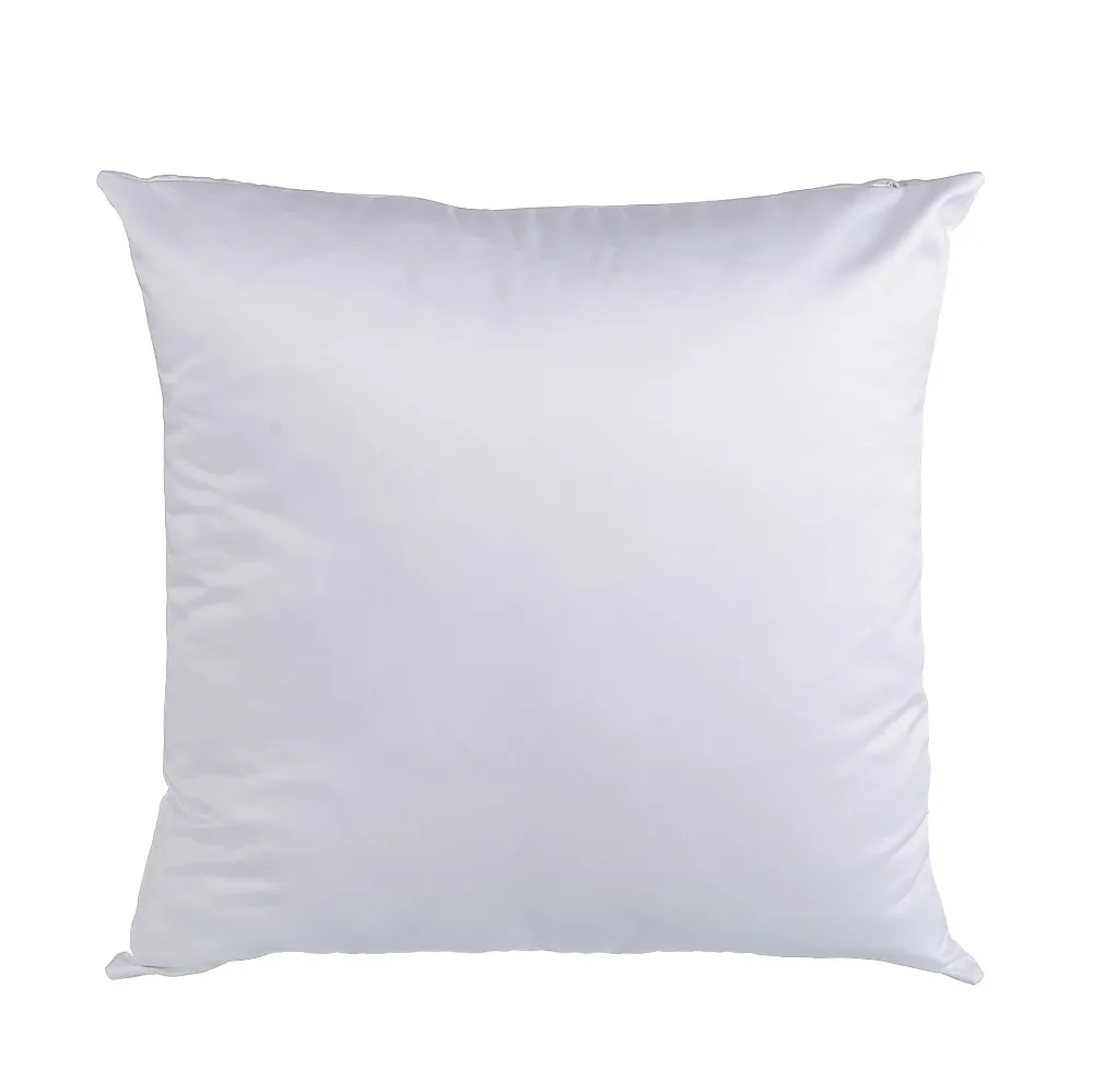 Commercio all'ingrosso solido bianco vuoto cuscino in velluto calore trasferimento termico stampa federa morbida peluche personalizzare copertura del cuscino del divano