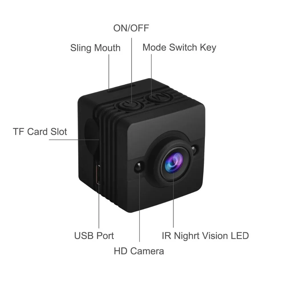 Mini Action Camera – Spy Micro Camera a infrarossi sensore di movimento