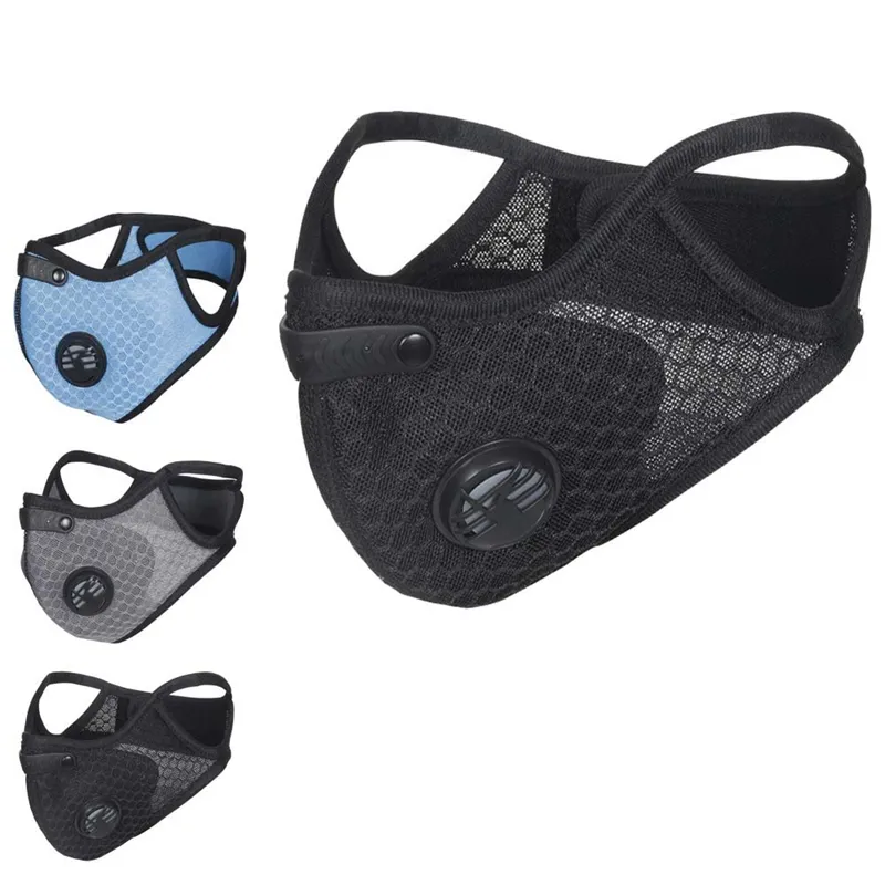 Cycling Face Mask Dust-proof Mesh Mouth Masks Protection Outdoor Face Mask Dustproof Breathing Respirator Sportswear Accessories