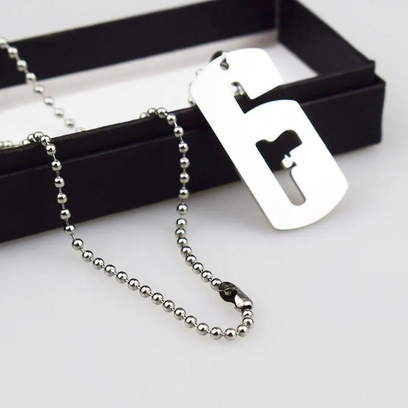 Game Rainbow Six Siege Necklaces for Male Tom Clancy's Silver Link Chain Necklace Collar Women Men Jewelry