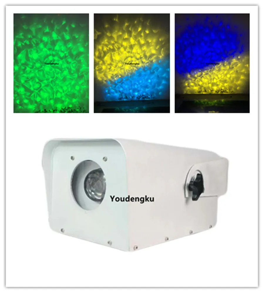 Vattentät 100W LED Waterwave Effect Light för utomhusstadiet dekoration Vattentät RGBWA färg LED Magic Water Wave Gobo Light