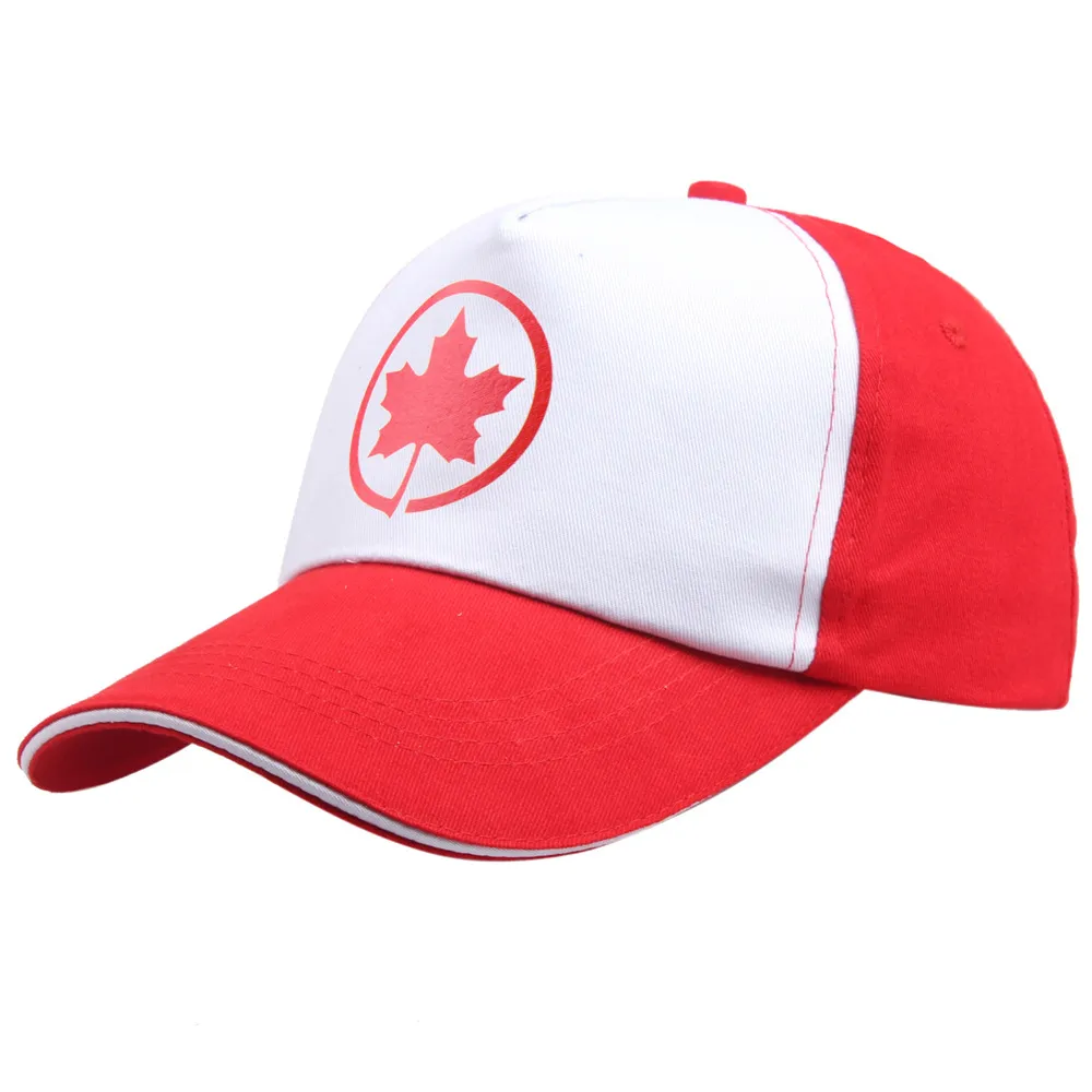 Mode Luxury Designer Kanada Flag Maple Leaf Summer Casual Baseball Ball Kepsar för Kvinnor Män Resor Sun Mössor 15 Modeller