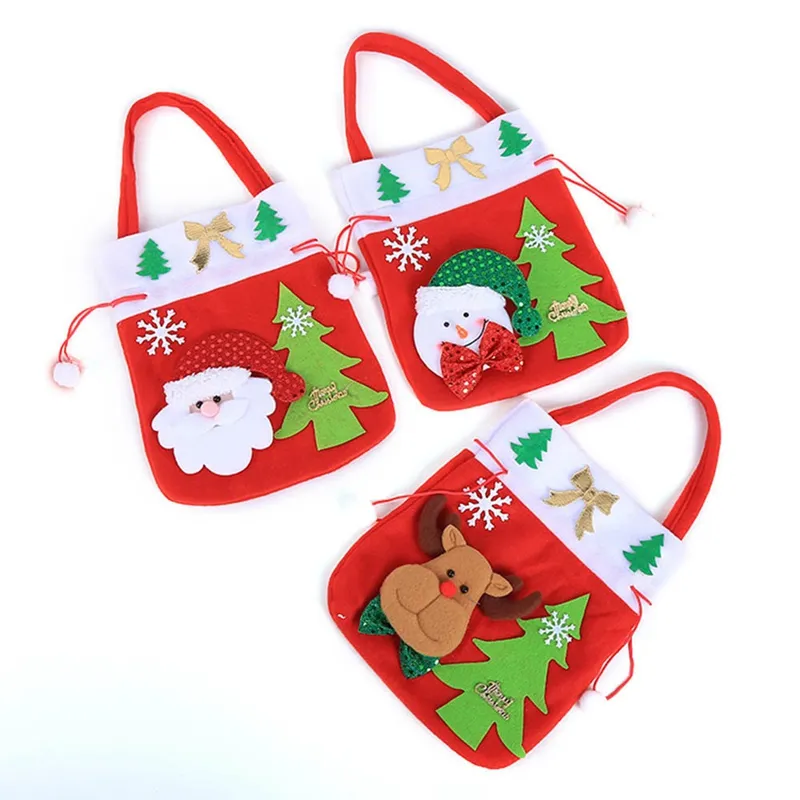 Happy New Year 2019 Year Merry Christmas Gift Christmas Gift Bag Candy Bag Merry Candy Bags Xmas Decorat