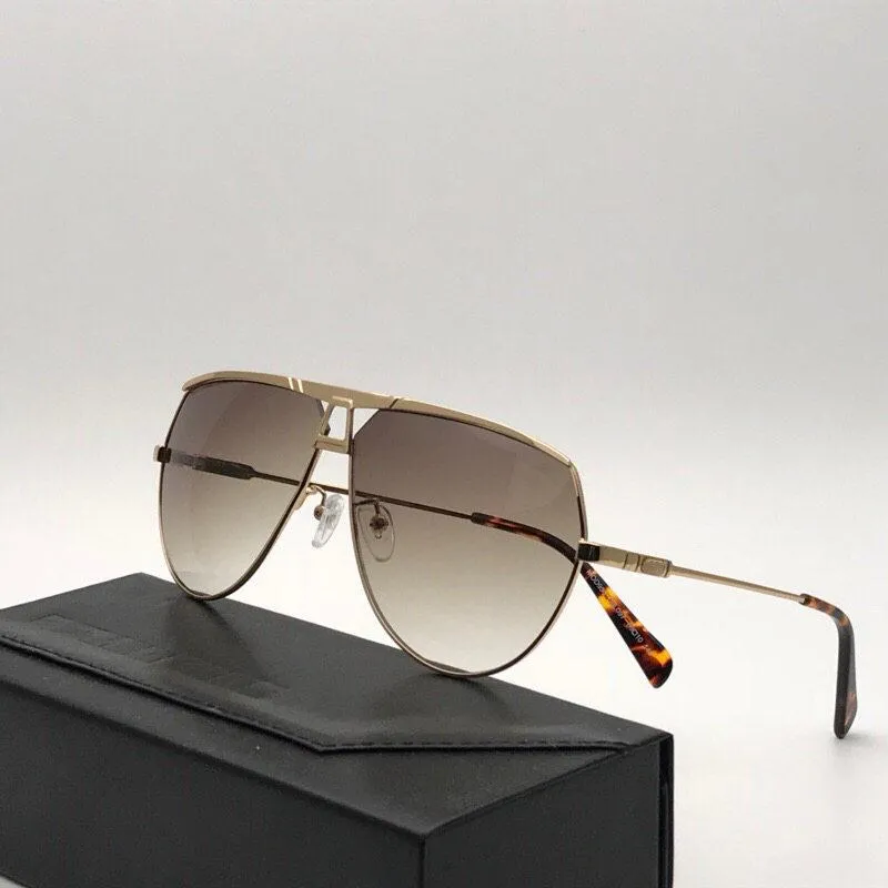 Luxury-BestSelling Mens Märke Solglasögon 953 Metallram Anti-UV400 Gradient Lens Ögonglasögon Mode High-end toppkvalitetsglasögon med väska