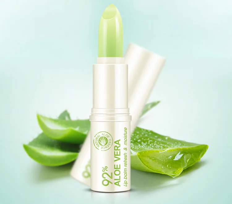 BIOAQUA Gesichtspflege, natürlicher Aloe-Reparatur-Lippenbalsam, farblos, langanhaltende Lippen, hautnährender, feuchtigkeitsspendender Lippenbalsam