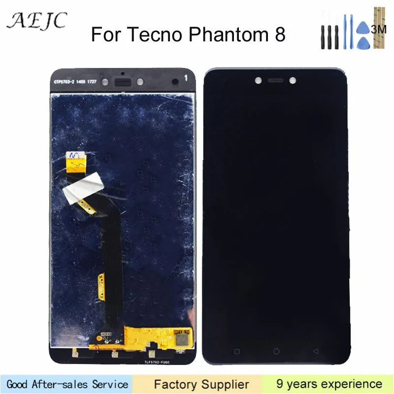 For Tecno PHANTOM 8 LCD Display Touch Screen Assembly Replacement 5.7 ...