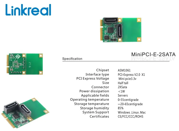 pcie to 2sata