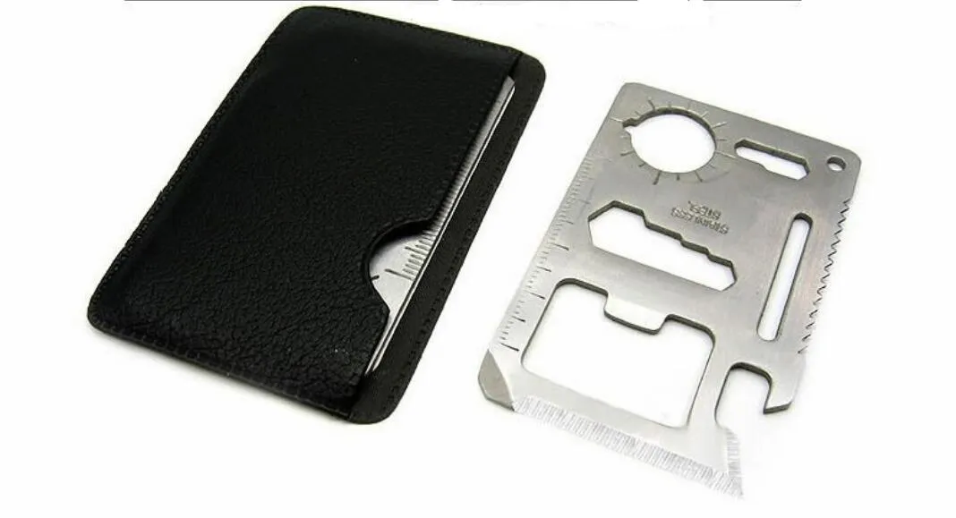 Creative Universal Outdoor Camping Tool Card, 11 Multi Function Swiss