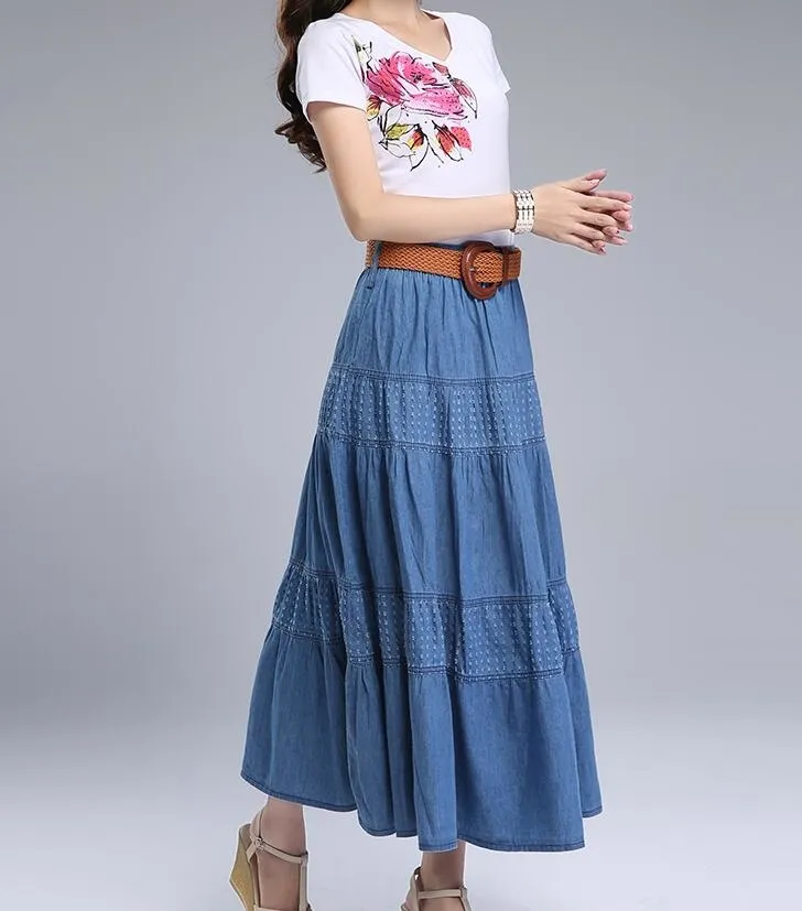 Women's plus size maxi skirts on sale 2019