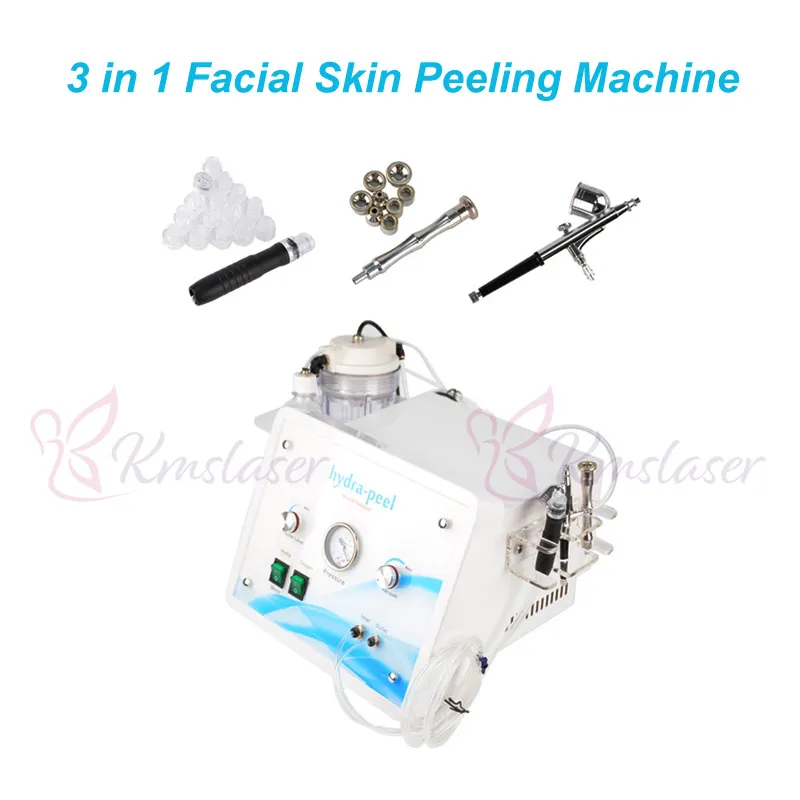 Heta artiklar 3 i 1 Ansiktssyre Jet Water Hydro Dermabrasion Diamond Skin Peeling Facial Care Machines