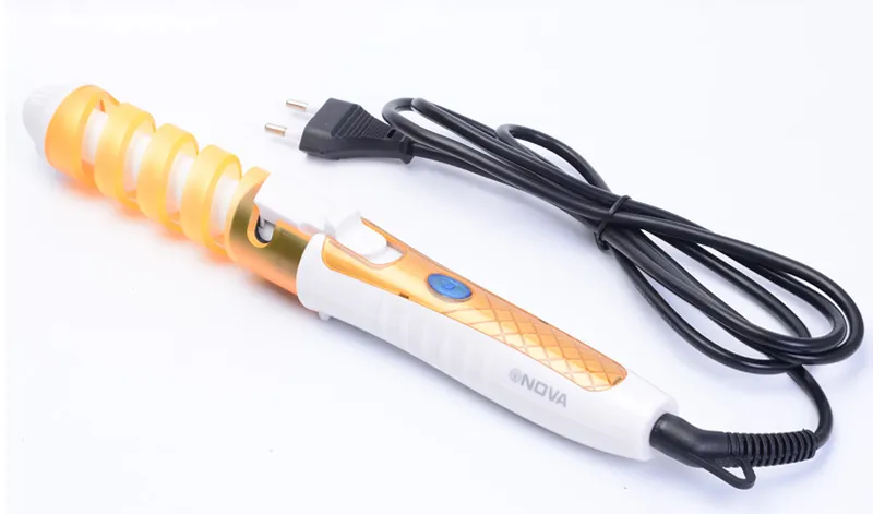 Magia Pro rolos de cabelo rolo elétrica Onda Ceramic cabelo Spiral Curling Iron Wand Hair Salon cabelo Ferramentas Styler US Plug UE