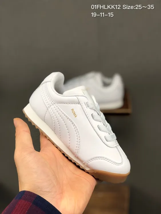 BMW M Motorsport Roma bambini sneaker bambini scarpe da corsa per bambini pallacanestro nero oro formatori bianchi formatori in pelle scamosciata