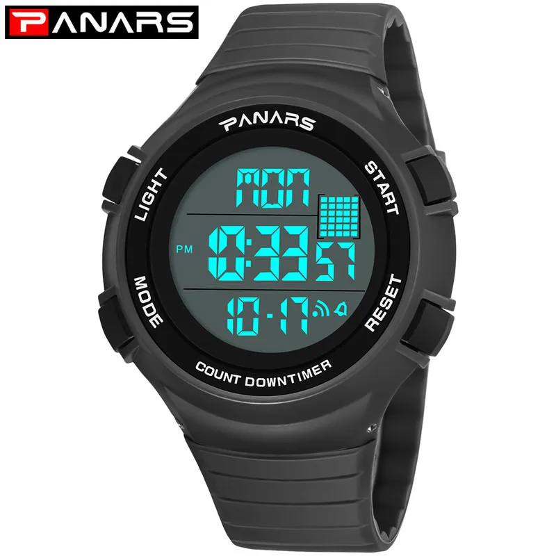 Panars Digital Watch Men Led Display Digital Military Sport Watch Men's Watches Fashion Wristwatch Mens 8106