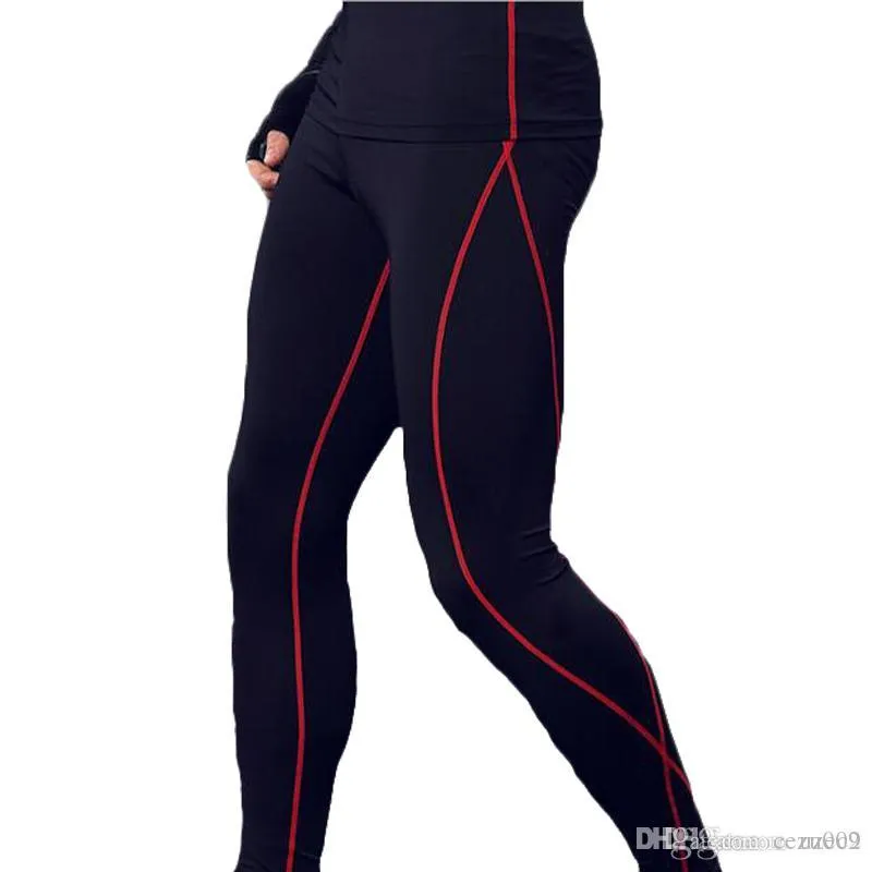 Diving Accessories Fitness male basketball running training pants elastic compression fast pants sports tight seven points MA42281n