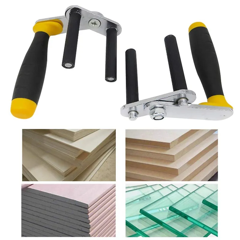 Freeshipping 1 Pair Gypsum Board Lifter Portable Ceramic Tile Gypsum Board Lifter Multi Function Glass Carrying Tool