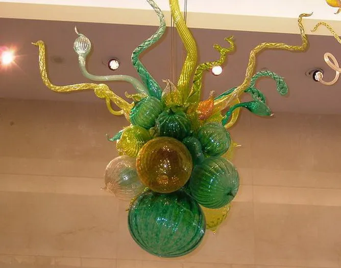 Modern Fashion LED Chandelier Lights Energy Saving Fancy Light Fixture Dale Chihuly Style Murano Glass Chandeliers