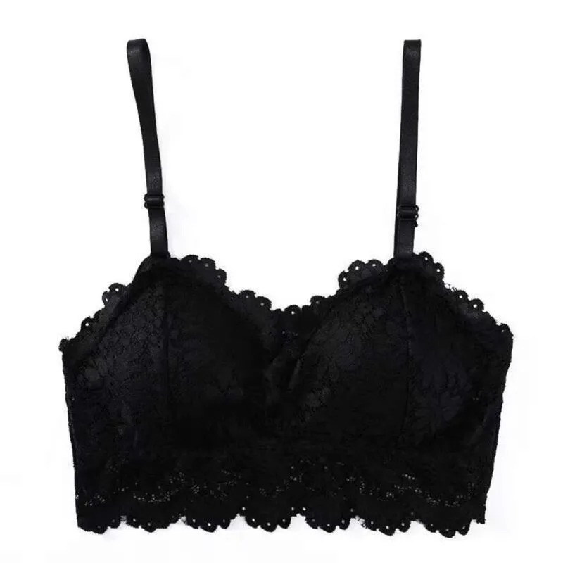 2019 Reggiseno ricamato Donna Vino Rosso Blu Bianco Nero Bralette di pizzo Plus Size Reggiseno push up Senza schienale senza spalline Reggiseni sexy286C