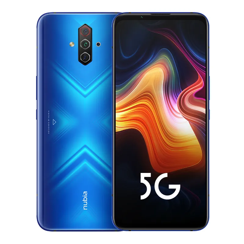 Téléphone portable d'origine Nubia Play 5G LTE 8 Go de RAM 128 Go 256 Go de ROM Snapdragon 765G Octa Core Android 6.65" 48MP Face ID Fingerprint Cell Phone