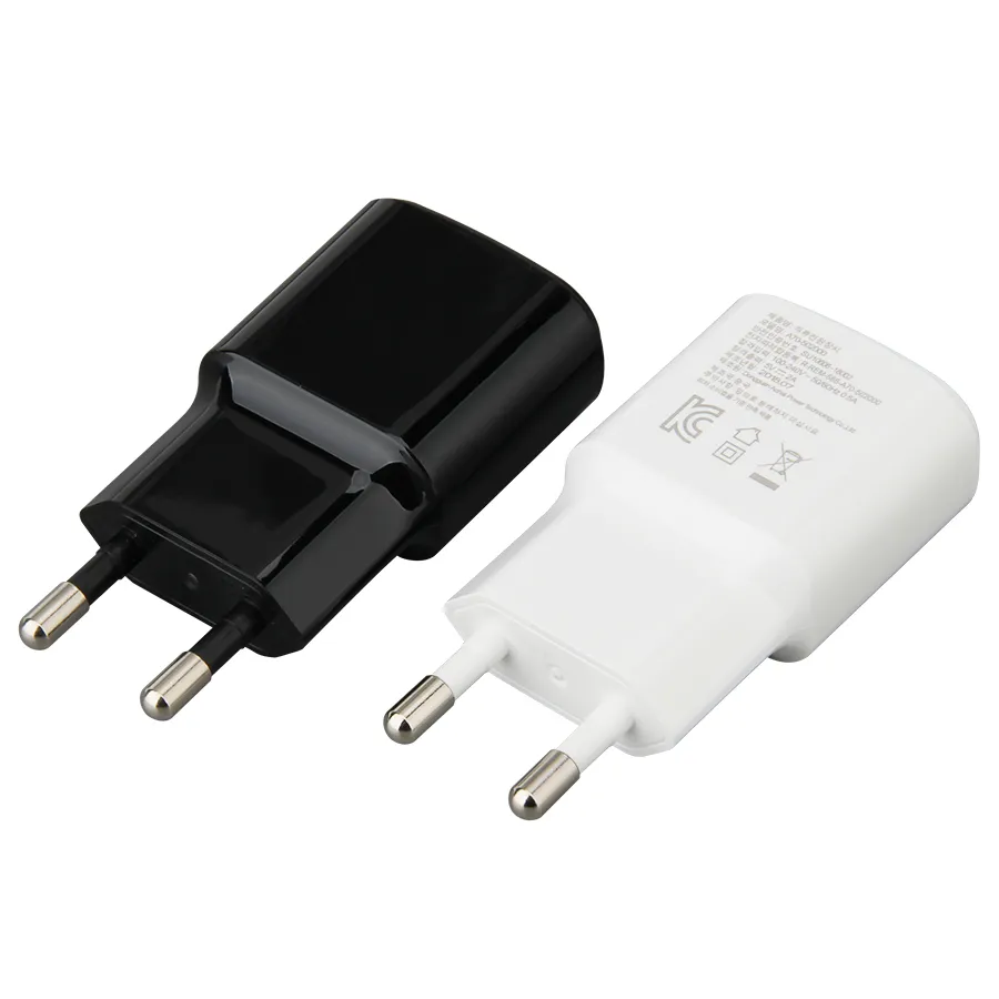 Bärbara hemladdare 5v 1a 2A Single Port KC Certificerade Korea Plug USB Wall Charger för smart mobiltelefon