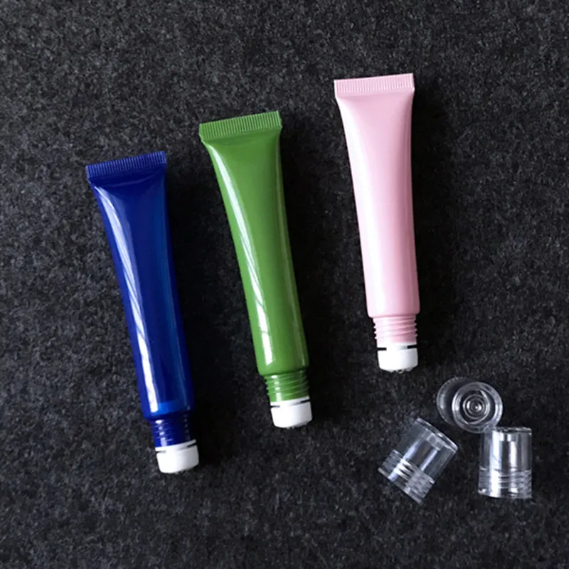 20ml/g High Empty Eye Cream roll ball Tube, Cosmetic Soft Hose Containers,Squeeze Skin Care Cream Soft Tube F1907