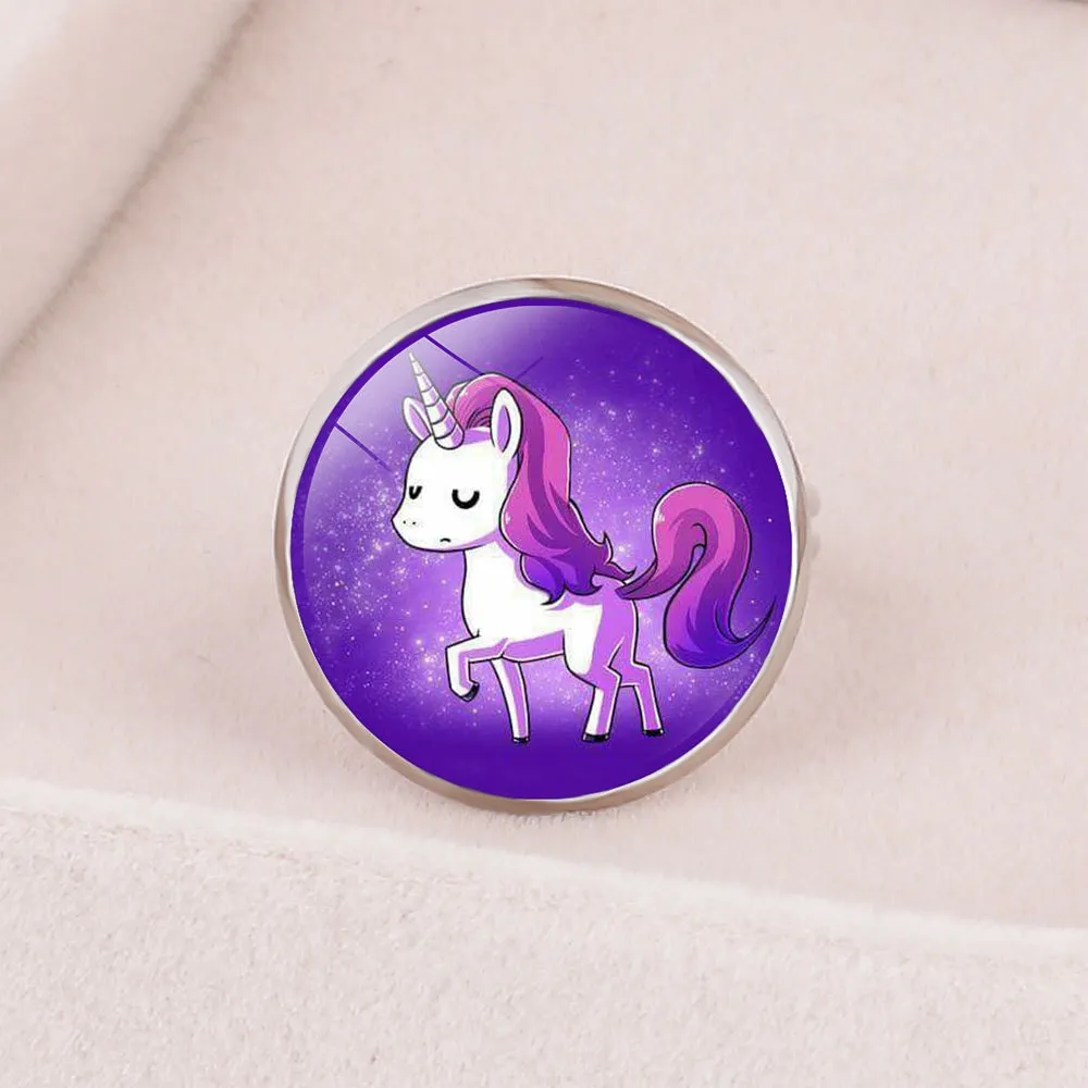 Unicorn Girl Pierścień 12 Piece Urodziny Prosta Znaczenie Palec Biżuteria