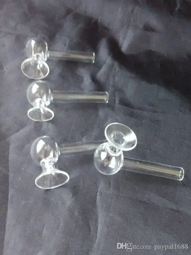 Trumpet Pot Glas Bongs Tillbehör, Glas Rökpipor Färgglada Mini Multi-Colors Handrör Bästa Sked Glas