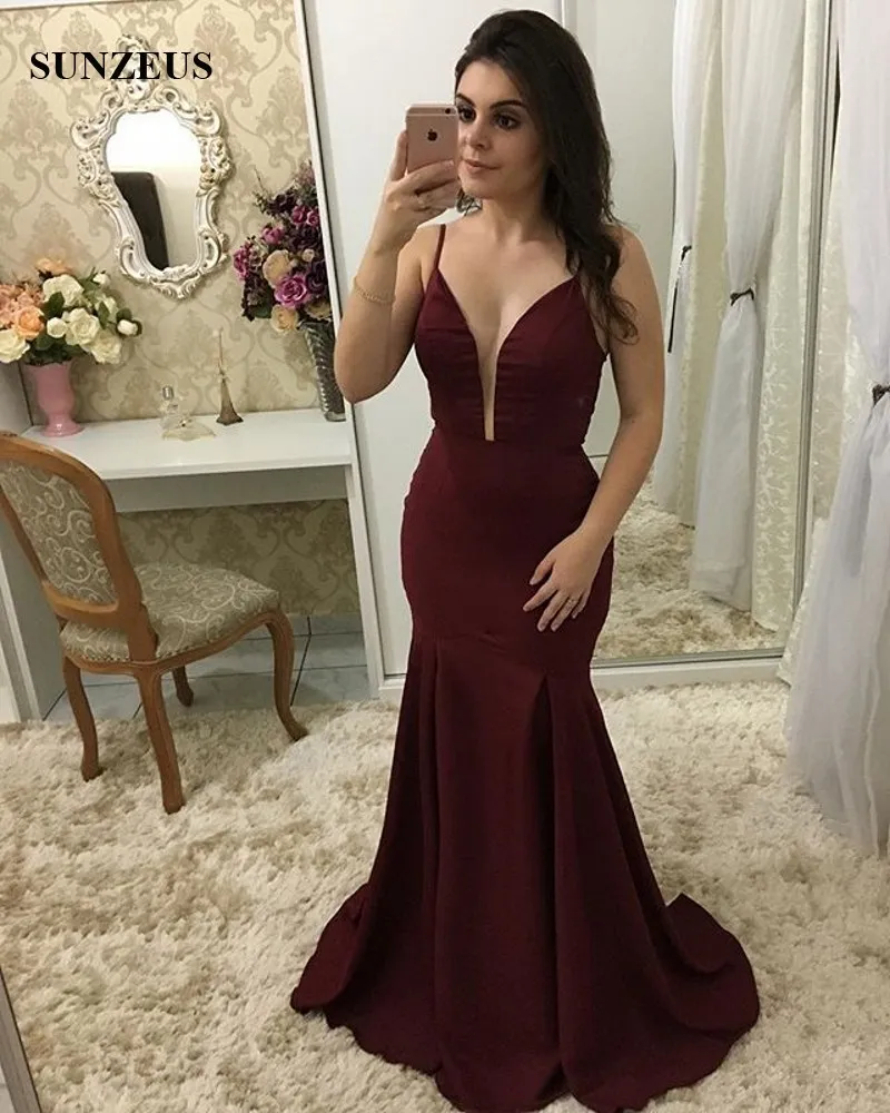 Maroon Embellished Gown in Net with Heavy Work