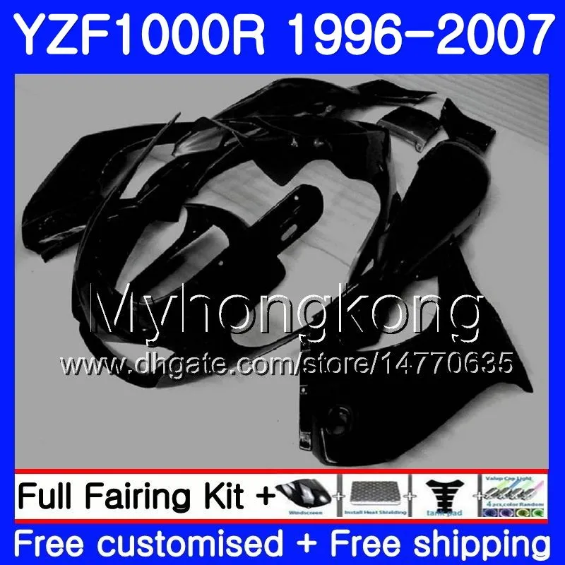 바디 용 YAMAHA 썬더 레이션 YZF1000R 96 97 98 99 00 01 238HM.21 YZF-1000R YZF 1000R 매트 블랙 1996 1997 1998 1999 2000 2001 페어링 키트