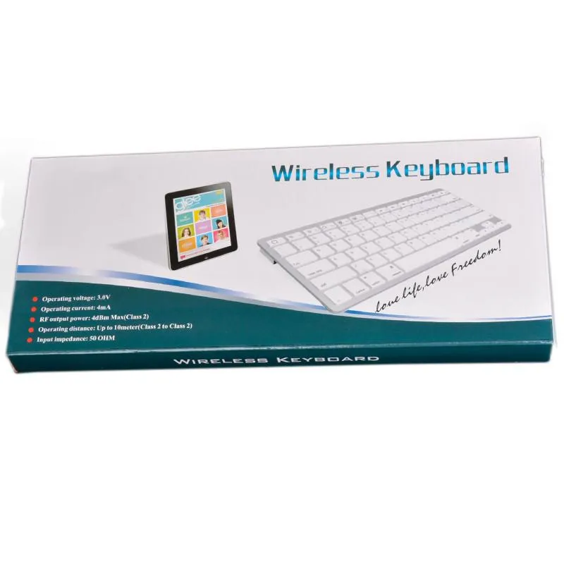 Ultra-Slim Wireless Keyboard Bluetooth 3.0 iOSのためのすべてのWindowsのAndroid PCのタブレットASUS Vivotab Microsoft Surface HP Stream Dellの会場