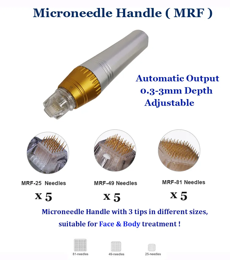 High-end Microneedle Fractional RF Machine Rimozione delle rughe a radiofrequenza Rafforzamento della pelle Rinnovamento dell'induzione del collagene Macchine agugliare