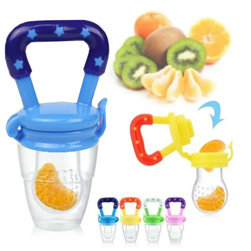 Baby Teether Nipple Fruit Food Mordedor Silicona Bebe Silicone Teethers  Safety Feeder Bite Food Teether Baby Food Mills CCA121560 From Top_toy,  $0.83