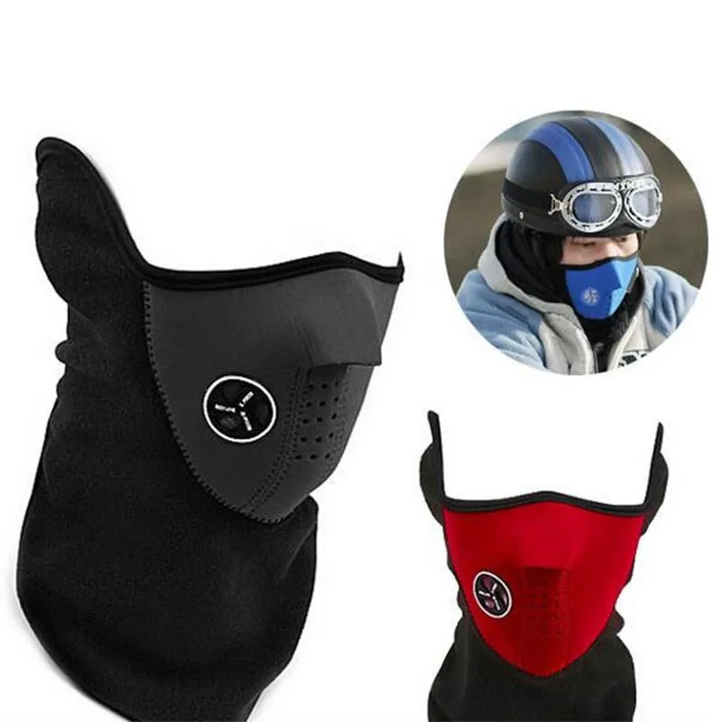 Vélo Vélo Moto Demi Visage Masque Hiver Chaud En Plein Air Sport Ski Masque Cou Garde Écharpe Chaud Masque K787