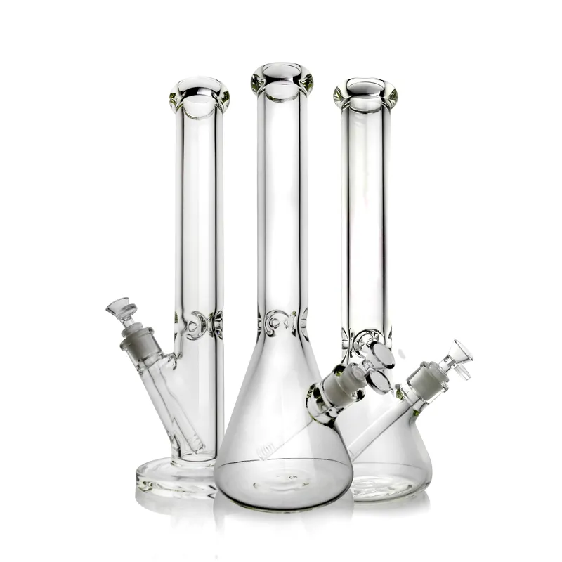 16 '' Glass Bongs 9mm Becher Becher Dicke Wasserrohre Dicke Gassrohr schweres großes, riesiges Glas klares Becher -Wasserpfahl -Becher Becher Bach Becher Becher Wasser Bong