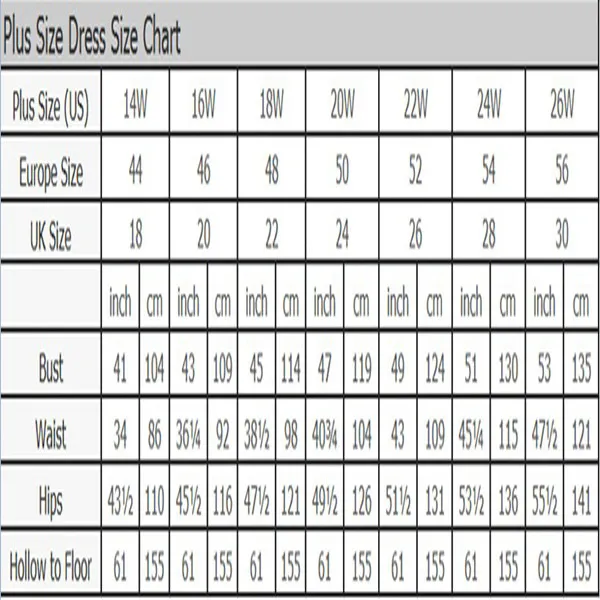 SIZE CHART - Lavender & Lace Boutique