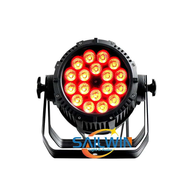 4X LOT vente chaude 18*18W 6in1 RGBAW + UV IP65 LED étanche Par lumière DJ Par projecteur pour événement Club de mariage