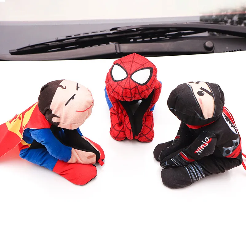 Spider Man Plüschtiere Ninja Kuscheltiere Puppe Auto Dach