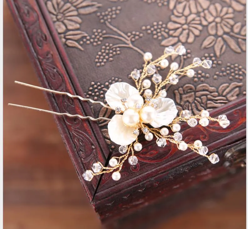 Pearl Headpiece Bridal U Shaped Hair Pin: Elegant... From  display picture 3