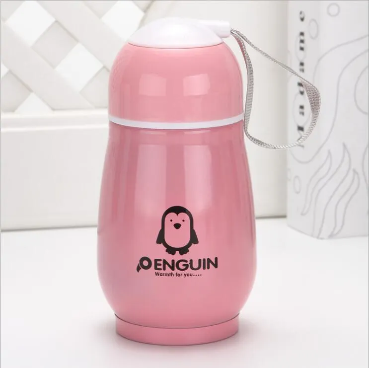 Penguin Double Layer Stainless Steel Mini Water Bottles For Kids Cute  Vacuum Flask Thermos Mug For Travel, Coffee, Beer 300ML Capacity C843 From  Twinsfamily, $3.46