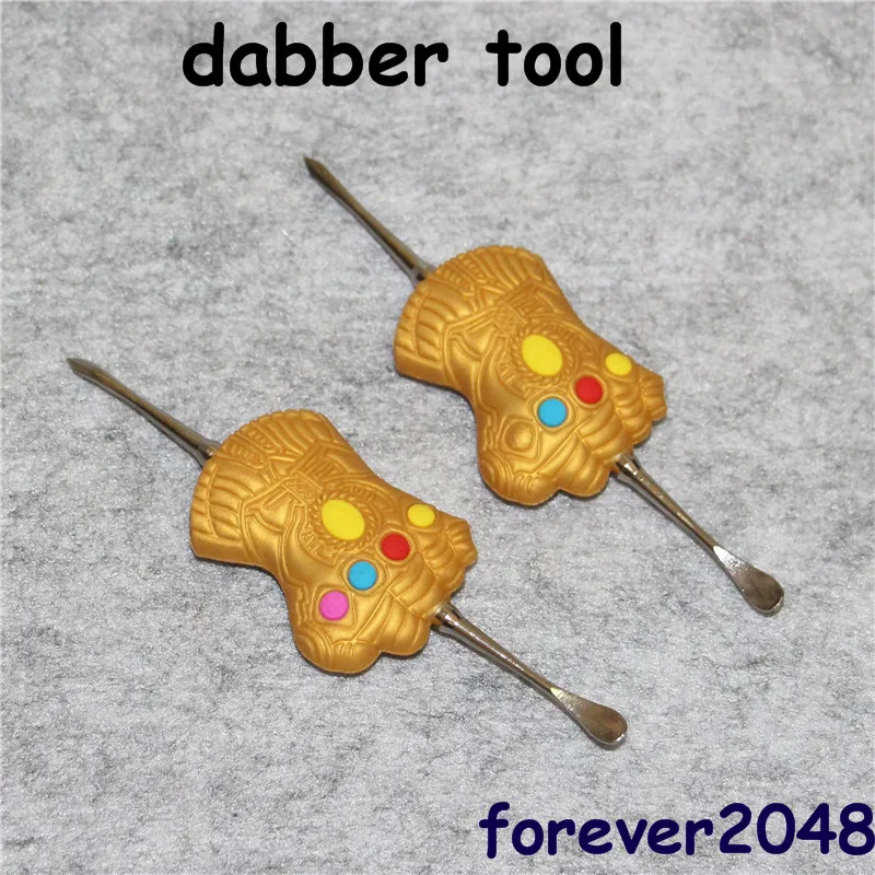 وصول الشمع dabber أداة مع قبضة تصميم ملصقات الشمع جرة dab أداة 120 ملليمتر الشظية المقاوم للصدأ dabber أداة للزجاج بونغ