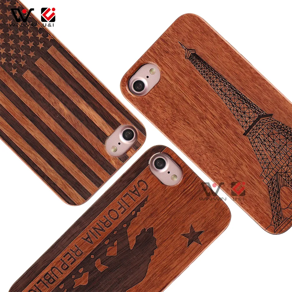 Moda alta qualidade madeira anti-caça celular casos para iphone 7 8 11 12 x xr xs max