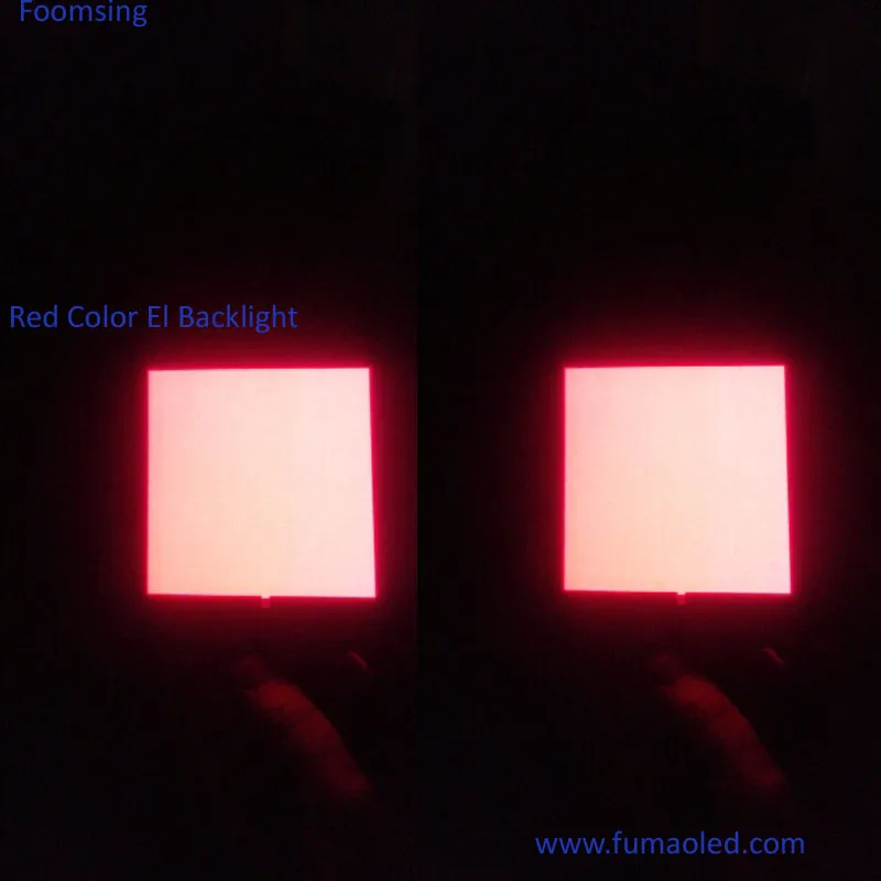 Красный цвет, размер А4, лист с подсветкой EL, панель белого цвета, инвертор 12 В
