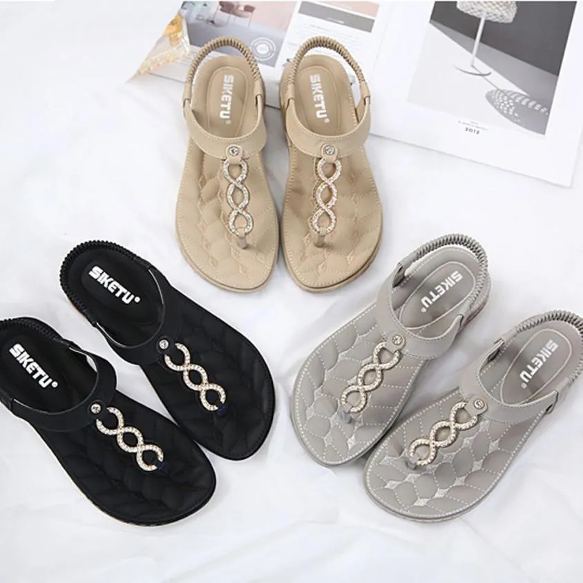 Hot Sale-Fashion Women Flat Sandals Outdoor Shoes sandales femme 2018 nouveau