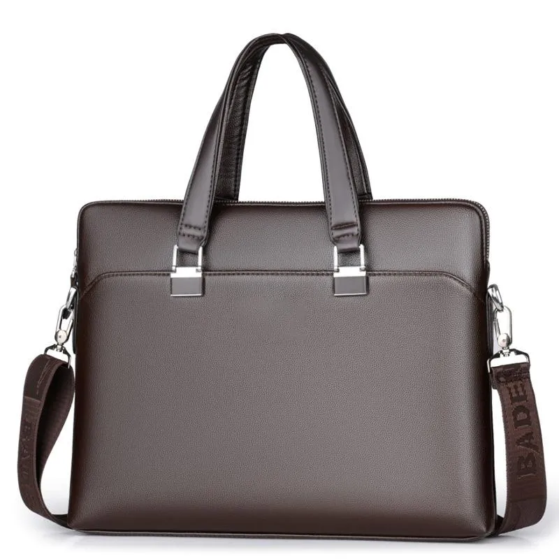 Borsa Per Laptop In Pelle 15.6 Pollici - Borsa A Tracolla Uomo Per Ufficio E Viaggi