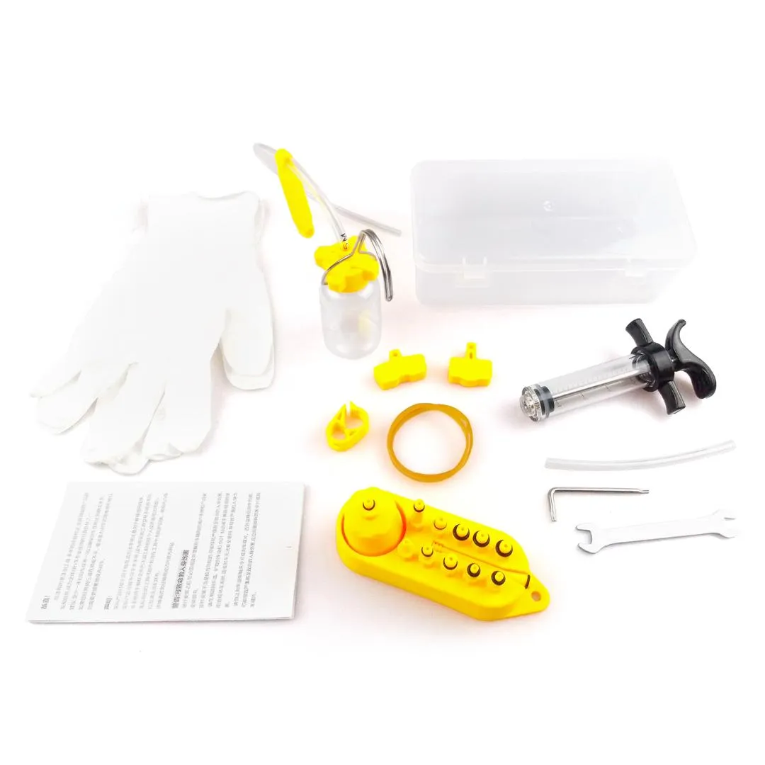 Professionell hydraulisk skivbroms Bleed Kit Hydraulic Mineral Disc Brake Bleed Kit verktyg för alla dot bromsar