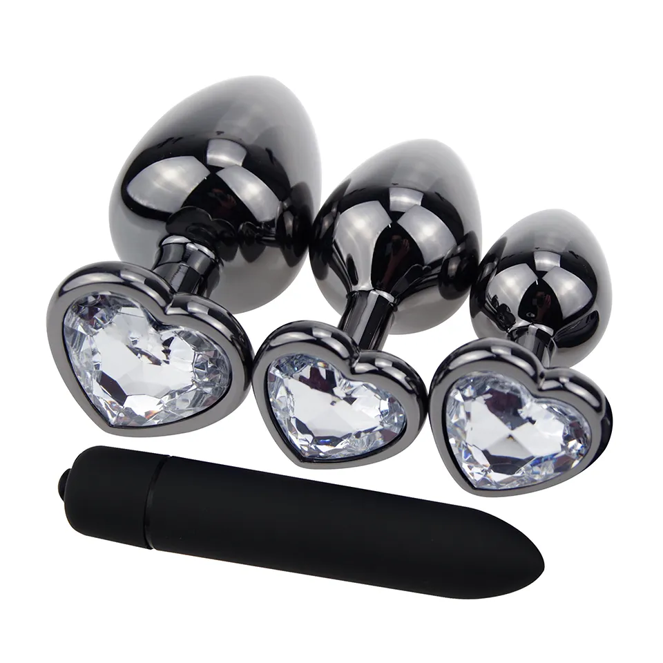 Gunmetal Heart Shaped Butt Plug: Stainless Steel Anal... From Qiyue10,  $12.86 | DHgate.Com