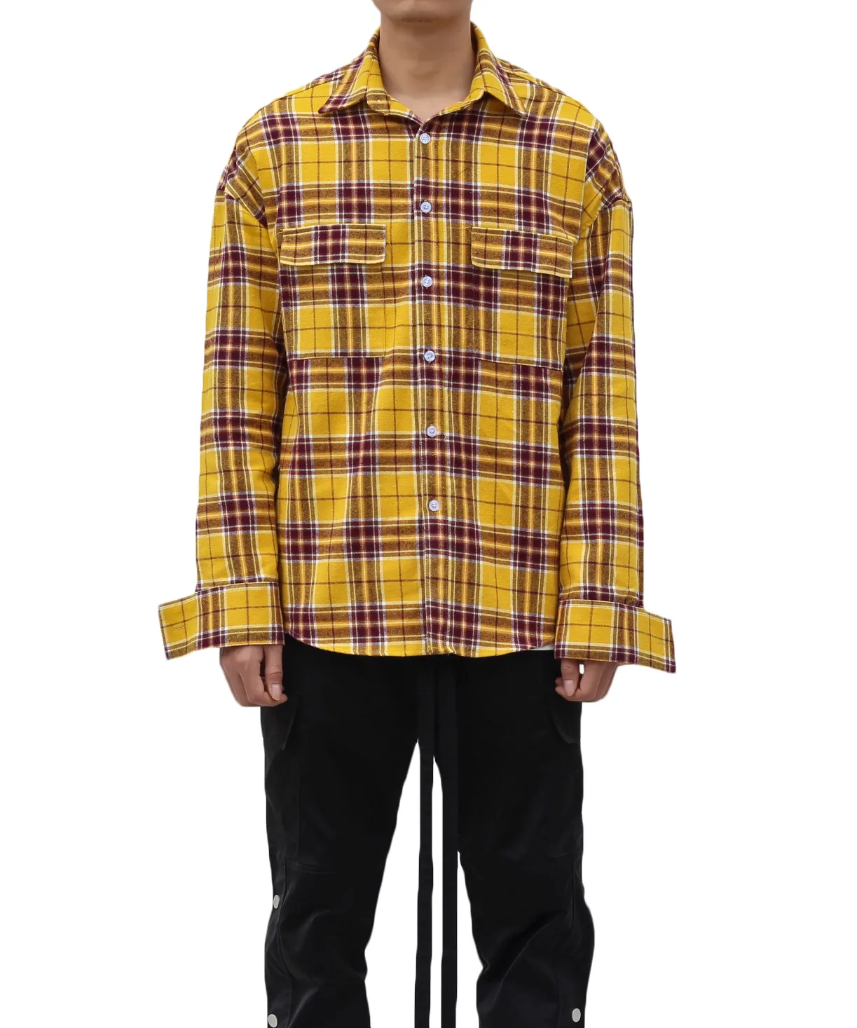 New 19FW FEAR OF GOD FOG 6th Flannel Shirt Jacket Plaid